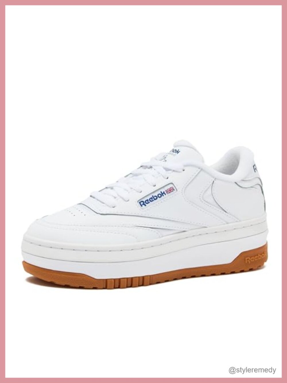 Platform Sneakers Leather Lace-Up Comfort Walking Tennis Shoes
